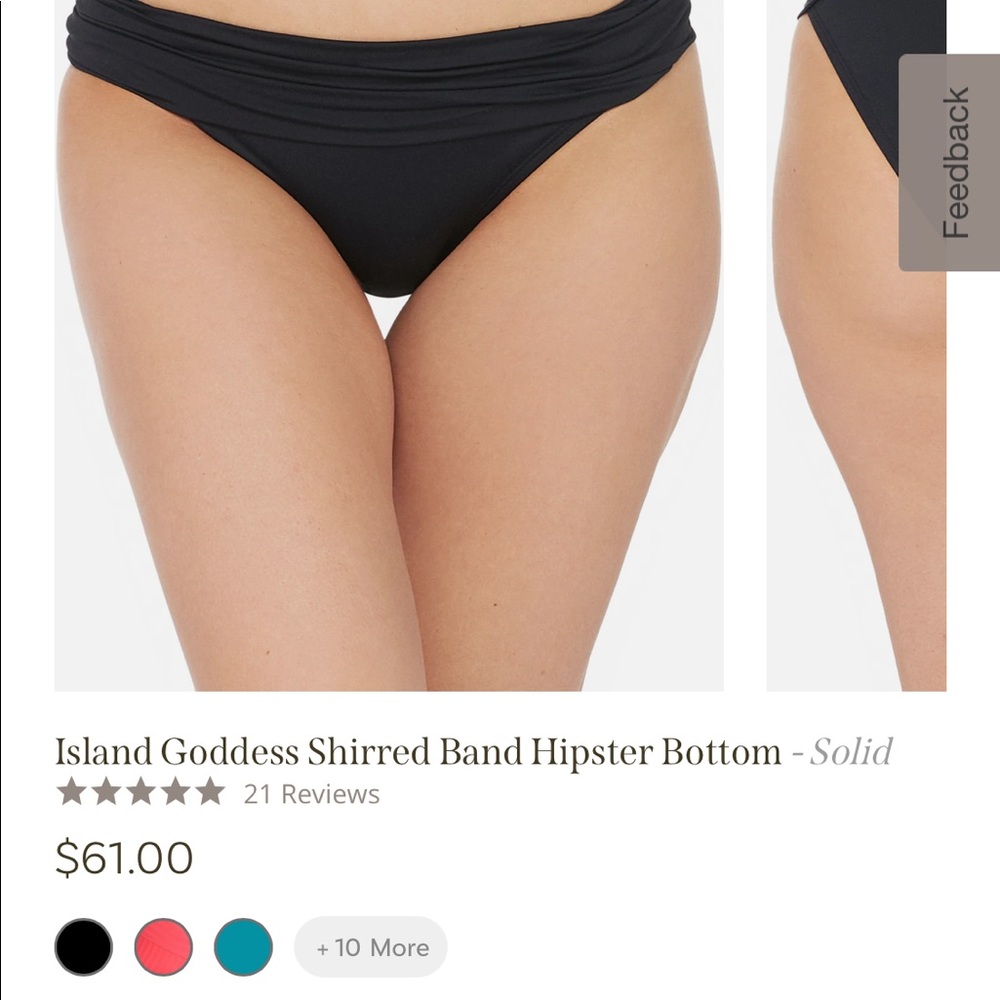 La Blanca island hipster black bottoms